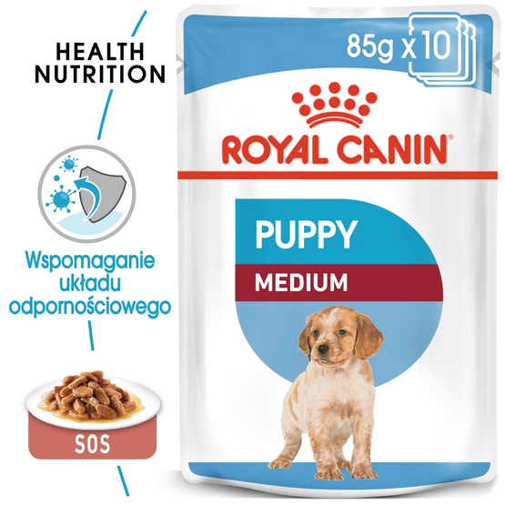 Royal Canin Medium Puppy karma mokra w sosie dla szczeniąt