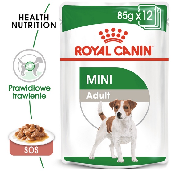 Royal Canin Mini Adult karma mokra w sosie dla psów dorosłych